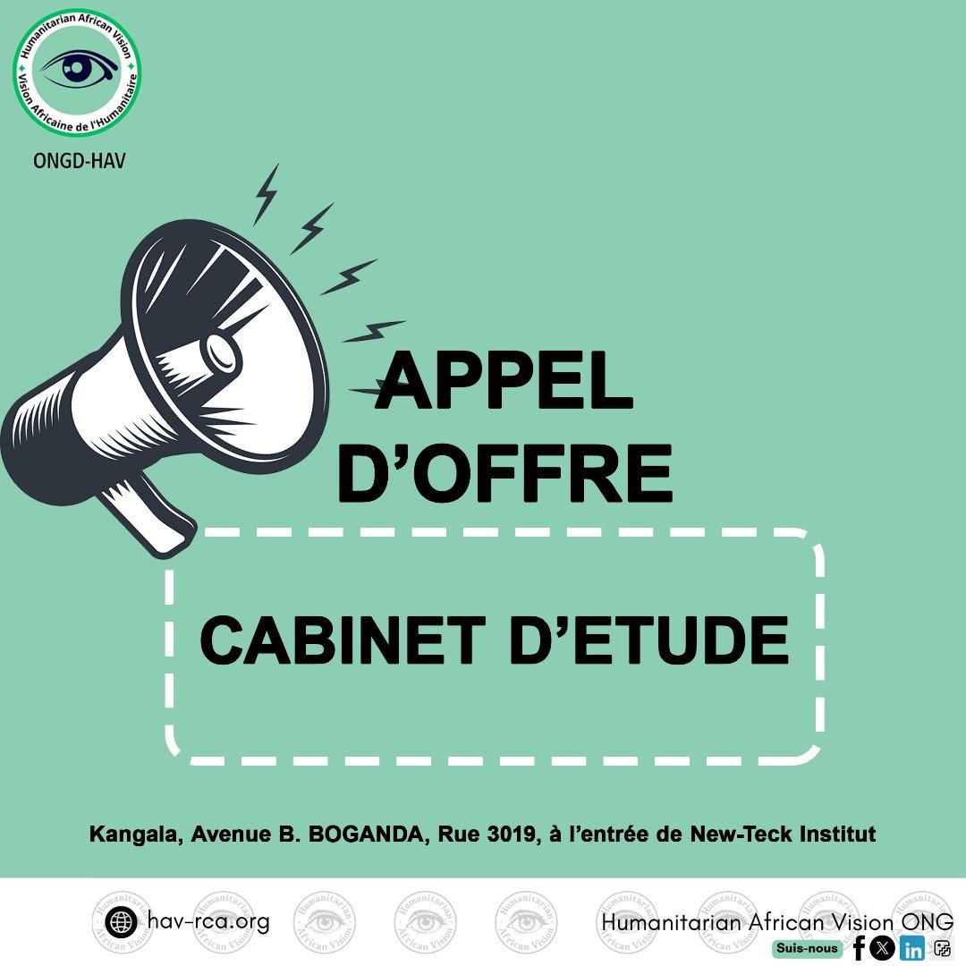 Recrutement d’un cabinet d’étude 